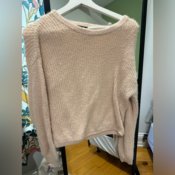 Lulus Pink Fuzzy Sweater - Picture 2 of 3